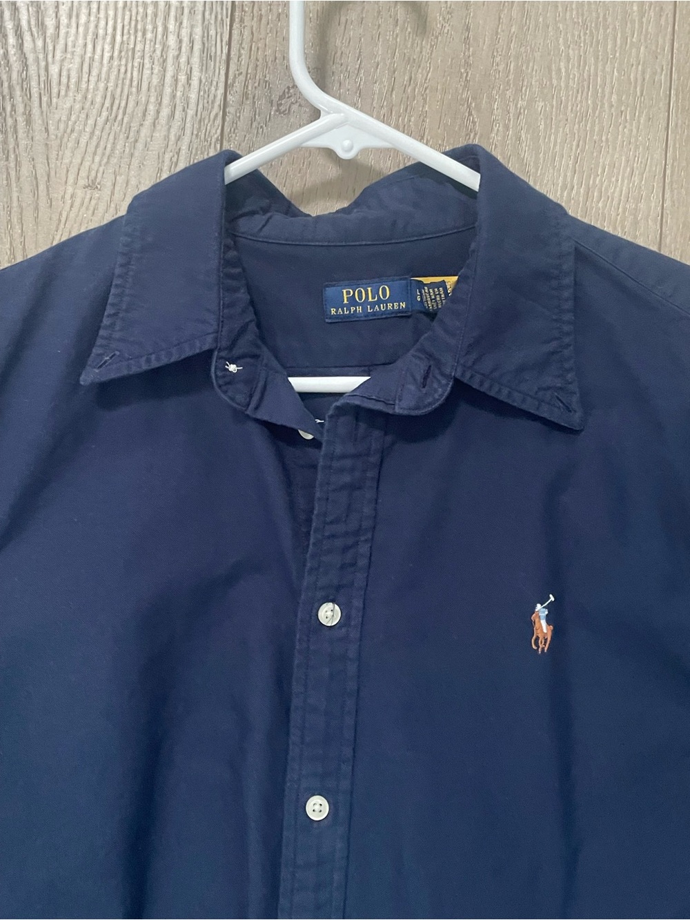 Polo by Ralph Lauren womens Navy Button-Down Shirt